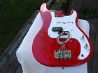 14.9ozs Unknown P Bass Electric Guitar Loaded Paulownia Body Red Neck Takeoff 3lbs