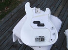 15.1ozs Unknown P Bass Electric Guitar Loaded Paulownia Body White Neck Takeoff 3lbs
