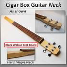 4-keys Catoctinford Cigar Box Guitar Neckhard Maple Fretted With And Brass Nut