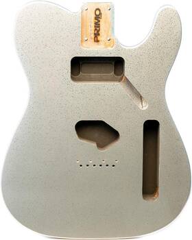 Allparts 645208063282 Primo Replacement Telecaster Body - Silver Sparkle