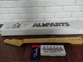 Allparts Tmo-22 New - Fender Licensed Tele Neck Finished Vintage Amber #tmo-22