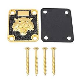 M3180903082 Blhlltd Gold And Black Neck Plate Engraved Animal Head Pattern Screws For