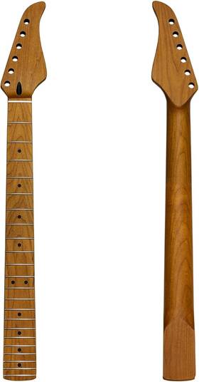 Branded 726084282674 Roasted Maple Wood Guitar Neck 22 Frets Fingerboard Fretboard