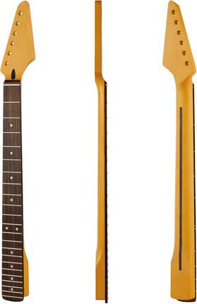 Branded Rov-785463 Yellow Maple Wood Guitar Neck Rosewood Fingerboard 22 Frets