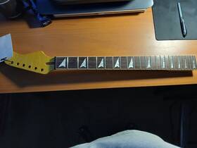 Bcgcsn-01 Custom Shop Parts Used Flame Maple 6 String S Style Neck W Angled Peghead