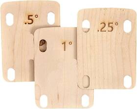 Enyolidimk Hl219 3pcs Electric Guitar Neck Shims Maple Plate 0.25 0.5 1 Degree Replacement Parts