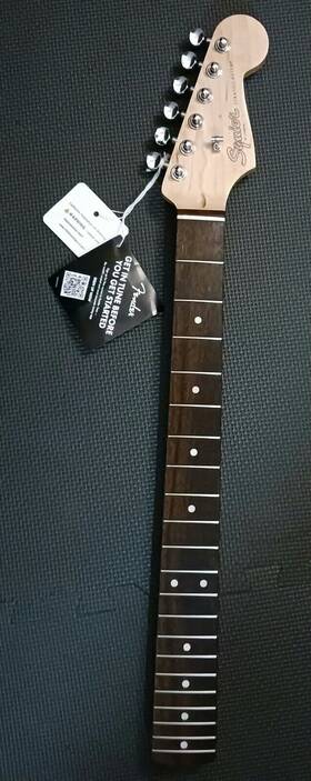 Crng24032906 Fender Squier Strat Deluxe Neck Locking Tuners Bone Nut Roller Tree