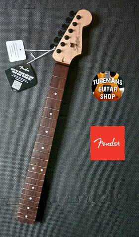 Crnl24004361 Fender New Squier Neck With Black Locking Tuners Nut Roller Tree