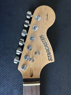 Fender Cxs080718353 Starcaster Guitar Neck Rosewood Fretboard With Tuners/plate/bolts