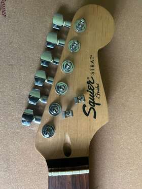 Cxs120816320 Fender Squier Stratocaster Guitar Neck Rosewood Fretboard With Tuners