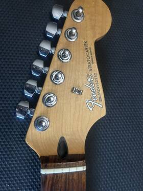 Mz4132752 Fender Mim Silver Label Strat Guitar Neck Rosewood With Tuners/ Plate/bolts