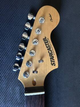 Css080703265 Fender Squier Starcaster Rosewood Guitar Neck With Tuners/plate/bolts