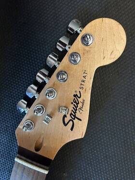 Cxs110803354 Fender Squier Stratocaster Guitar Neck Rosewood Fretboard With Tuners