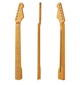 Bz9050gh Fendirocik 22-fret Yellowish Matte Electric Guitar Neck Maple Right-handed 6-string 25 Inch