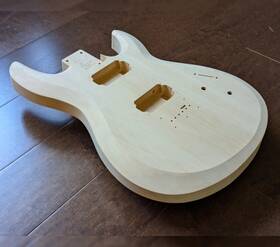 N22cp1 Four Winds Lutherie Usa N22 Hardtail Double Cutaway Guitar Body Basswood Prototype