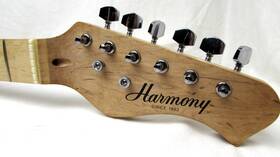 Harmony 02805 Loaded Electric Guitar Neck Maple/tuners/string Tree/nut Project Part