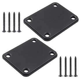 Zc24052841 Hordion 2 Pack Guitar Neck Plate Metal Neckplate Replacement Electric Parts W