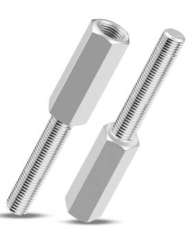 Se1290 Hz Marine 2pcs 1290 Shock Extensions 3 Inch Length 3/8-24 Thread Silver Gloss