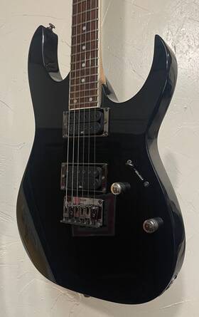 Urg321mhblk Ibanez 2009 Rg321mh Black Wizard Ii Neck