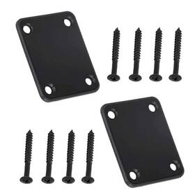 Jiayouy 784140843627 2 Pack Guitar Neck Plate With Mounting Screws Metal Neckplate For Str