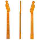 Kmise Lefty Left Handed Electric Guitar Neck For Fender Tele Replacement Yellow 22 Fre 634458682145