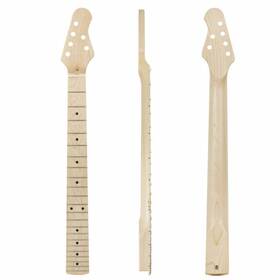 Mi2672 Kmise Electric Guitar Neck Canada 22 Fret Maple Bolt On C Shape - Clear Satin