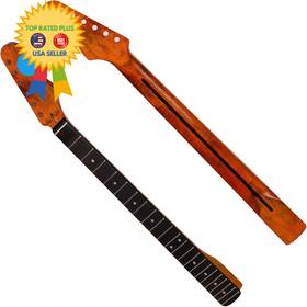 Lenspdid-4vb7u Lenspdid 22fret Star Canadian Maple Electric Guitar Neck 14 Inch Radius Of One Color