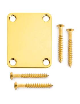 001-gd Metallor Electric Guitar Neck Plate Compatible With Strat Tele Style B