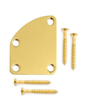 007-gd-1 Metallor Electric Guitar Neck Plate Curved Cutaway Semi Round Joint Back Mounting