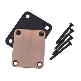 Milisten 003305016212 2pcs Electric Guitar Neck Plates With 4pcs Screws For Strat Tele
