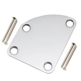 Musiclily 194296018167 Pro Steel Curved Guitar Neck Plate With Screws For Strat Tele Style Electric