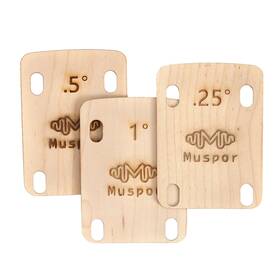 Kdb8607354376151on Muspor 3x Maple Guitar Neck Shims Shaped 0.25 0.5 1 Degree For Bolt-on Bolts G0u4