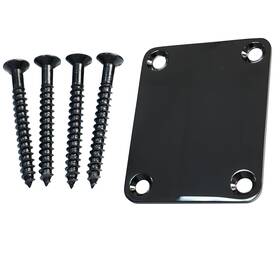 R-1002-bk Ovsal Guitar Neck Plate Black Joint Electric Part Replacement For