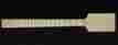 Pgn-540-na Allen Eden Paddle Guitar Neck Maple With Binding No Inlay 24 Jumbo Frets Unfinished