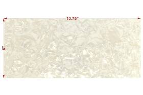 Philadelphia Luthier Tools & Supplies Mop-pw-613 White Pearloid Celluloid Sheet 6 Inch X 13.75 With Backing For Custom Inlays