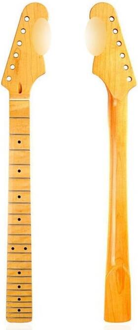 Ruijotwat 445039716738 22 Fret Replacement Maple Neck Fingerboard For Strat St Stratocaster Lacquer