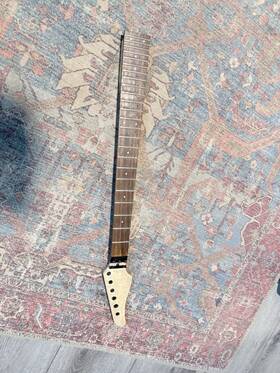 Squier Sge994 Electric Guitar Neck Maple Rosewood Brown Beige 12 Inch Radius