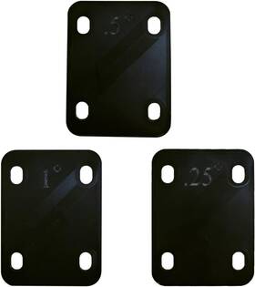 452dfs Tuoren Guitar Neck Shims 3pcs 0.25 0.5 And 1 Degree Nylon Gasket For Bas