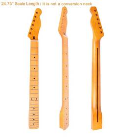 Stlmm3051022m Twt Guitar Roasted Maple Telecaster Neck Satin Finish 22 Frets 12 Inch Radius 10 Mm Holes