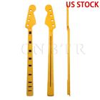 Ty77202 Unbranded Yellow Fret Guitar Neck For Strings Pb Parts