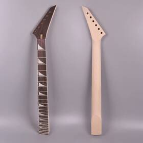Yinfente 599451177858 Guitar Neck 24 Fret 25.5 Inch Maple Rosewood Wood Fretboard Maple-rosewood-b