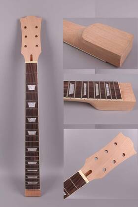 Yinfente 599451178442 Electric Guitar Neck 22 Fret 24.75 Inch Mahogany Rosewood Fretboard