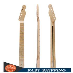Gtk-tl-clear-flame-21 Yinfente 21fret Gloss Tiger Flame Guitar Neck 25.5inch Maple Clear Paint Pearl Dot Inlay