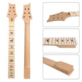 Pr-13 Yinfente Electric Guitar Neck 22 Fret 25.5 Inch Mahogany Maple Fretboard Bird Inlay