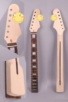 St-24.75 Yinfente Electric Guitar Neck 22 Fret 24.75 Inch Maple Rosewood Fretboard Unfinished