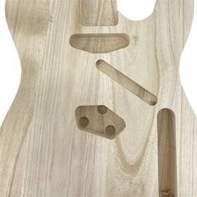 T15t Yinfente Diy Electric Paulownia Guitar Body Bolt On Heel Unfinished Ultra-lightweight Pa