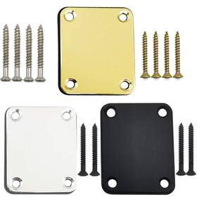 Yoohua 716942602140 3pcs Electric Guitar Neck Plate With Crews For Repla