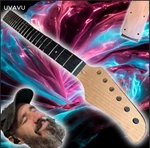 Electric Guitar Neck 22 Fret - Maple/rosewood Strat Heel Baddassery Built In!. Fixed Price $19.69.