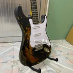 21 Frets Vintage Relic Electric Guitar Tobacco Sunburst Sss Pickups Stock. Fixed Price $192.50.