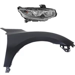 Headlight Kit For 2017-2018 Honda Civic Passenger Rh Side With Fender. Fixed Price $223.03.